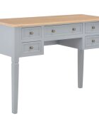 vidaXL Писалище сиво 1095x45x775 см дърво