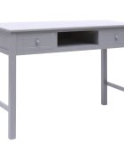vidaXL Писалище сиво 110x45x76 см дърво