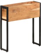 vidaXL Плантер 60x20x68 см акациево дърво масив