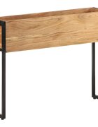 vidaXL Плантер 90x20x68 см акациево дърво масив