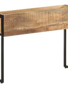 vidaXL Плантер 90x20x68 см грубо мангово дърво