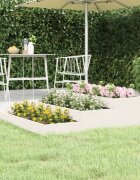 vidaXL Плантер бяла 107x107x27 см борово дърво масив