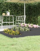 vidaXL Плантер сив 107x107x27 см борово дърво масив