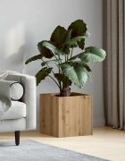 vidaXL Плантерна кутия дъб артизан 40x40x40 см инженерно дърво