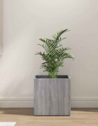 vidaXL Плантерна кутия Сив сонома 40x40x40 см инженерно дърво