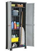 vidaXL Пластмасов шкаф 68x39x1715 см