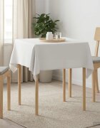 vidaXL Плат за маса 5 бр. Квадратна Бяло 110 x 110 cm Полиестер