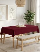 vidaXL Плат за маса 5 бр. Виненочервен 140 x 220 cm Полиестер