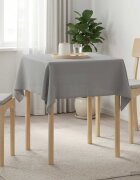 vidaXL Плат за маса Квадратна Светлосиво 90 x 90 cm Полиестер
