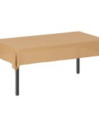 vidaXL Плат за маса Правоъгълна Бежово 140 x 220 cm Полиестер