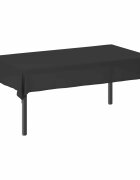 vidaXL Плат за маса Правоъгълна Тъмносиво 140 x 260 cm Полиестер