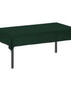 vidaXL Плат за маса Правоъгълна Тъмнозелено 140 x 260 cm Полиестер