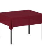 vidaXL Плат за маса Правоъгълна Виненочервен 140 x 160 cm Полиестер