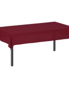 vidaXL Плат за маса Правоъгълна Виненочервен 140 x 200 cm Полиестер