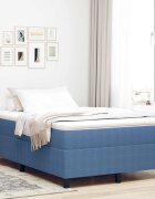 vidaXL Платформено легло Синьо 120 x 200 cm Кордюрова тъкан