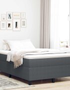 vidaXL Платформено легло Тъмен сив 120 x 200 cm Кордюрова тъкан