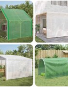 vidaXL Платно с детайли 2 бр. Зелено 3 x 6 м 260 гсм ПЕ
