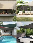 vidaXL Платно-сенник 160 г/м² червено 36x36 м HDPE