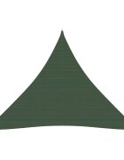 vidaXL Платно-сенник 160 г/м² тъмнозелено 5x5x5 м HDPE