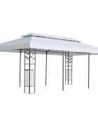 vidaXL Платно за шатра Бяло 300 x 600 cm Полиестер