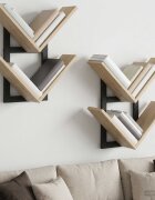 vidaXL Плаваща стена 2 бр. Дъб сонома 43 x 15 x 47 см