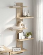 vidaXL Плаваща стена Дъб сонома 485 x 15 x 101 см Инженерна дървесина