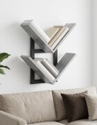 vidaXL Плаваща стена Сив Сонома 43 x 15 x 47 см Инженерна дървесина