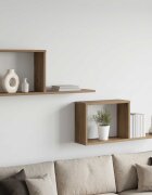 vidaXL Плаващи рафтове 2 бр. Дъб артизан 80 x 15 x 30 см