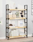 vidaXL Плаващи рафтове 4 бр. 100x20x4 см необработена масивна дървесина акация