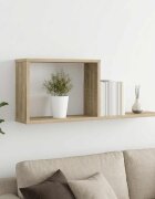 vidaXL Плаващи рафтове Дъб сонома 80 x 15 x 30 см Инженерна дървесина