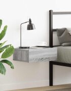 vidaXL Плаващо нощно шкафче сив сонома 40x30x15 см инженерно дърво