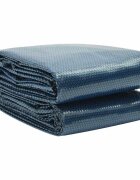 vidaXL Плаващо соларно покривало за басейн PE 400x200 см черно и синьо
