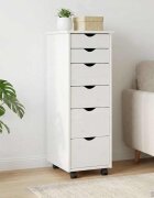 vidaXL Плъзгащ кабинет 34 x 39 x 935 см Солиден бор Бяло