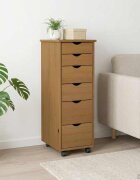 vidaXL Плъзгащ кабинет 34 x 39 x 935 см Солиден бор Меден кафяв