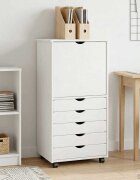 vidaXL Плъзгащ кабинет 53 x 39 x 103 cm Солиден бор Бяло