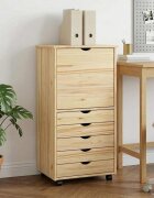 vidaXL Плъзгащ кабинет 53 x 39 x 103 cm Солиден бор Кафяво