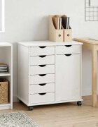 vidaXL Плъзгащ кабинет 635 x 39 x 655 см Солиден бор Бяло