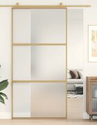 vidaXL Плъзгаща се врата 1025x205 см матирано ESG стъкло и алуминий