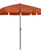 vidaXL Плажен чадър теракота 200x125 см