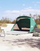 vidaXL Плажна палатка 2-местна морскозелено водоустойчива