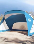 vidaXL Плажна палатка лазурносиня 274x178x170/148 см 185T полиестер