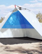 vidaXL Плажна палатка лазурносиня бързо освобождаване водоустойчива