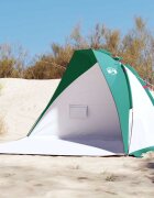 vidaXL Плажна палатка морско зелено 268x223x125 см 185T полиестер