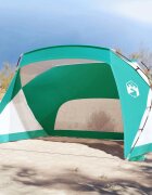 vidaXL Плажна палатка морско зелено 274x178x170/148 см 185T полиестер