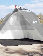 vidaXL Плажна палатка сива бързо освобождаване водоустойчива