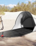 vidaXL Плажна палатка сива изскачаща водоустойчива