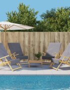 vidaXL Плажни кърпи 4 бр антрацит 60x135 см текстил 400 GSM