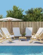vidaXL Плажни кърпи 6 бр бели 60x135 см текстил 400 GSM