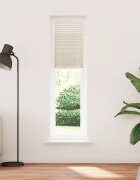 vidaXL Плисирана щора 40 х 200 см цвят крем