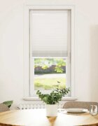 vidaXL Плисирана щора 40x125см бяла